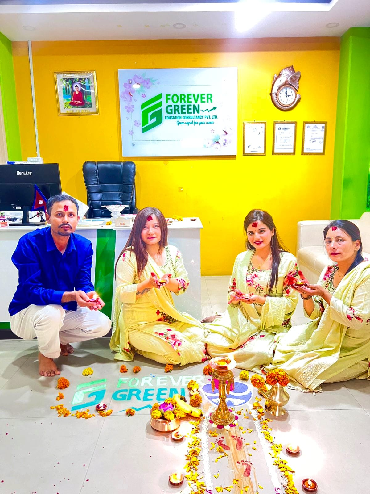 Student at Desk Studying
